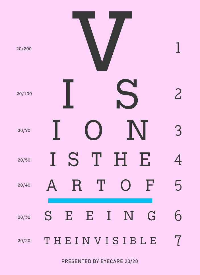 eye exam chart printout